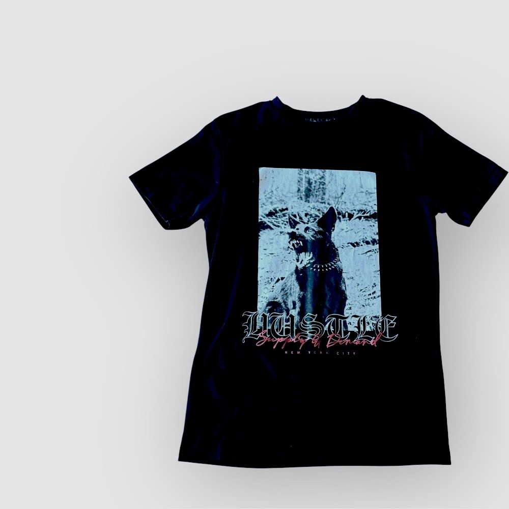 SUPPLY AND DEMAND Hustle Graphic Tee Short Sleeve Mad Dog Mens Small